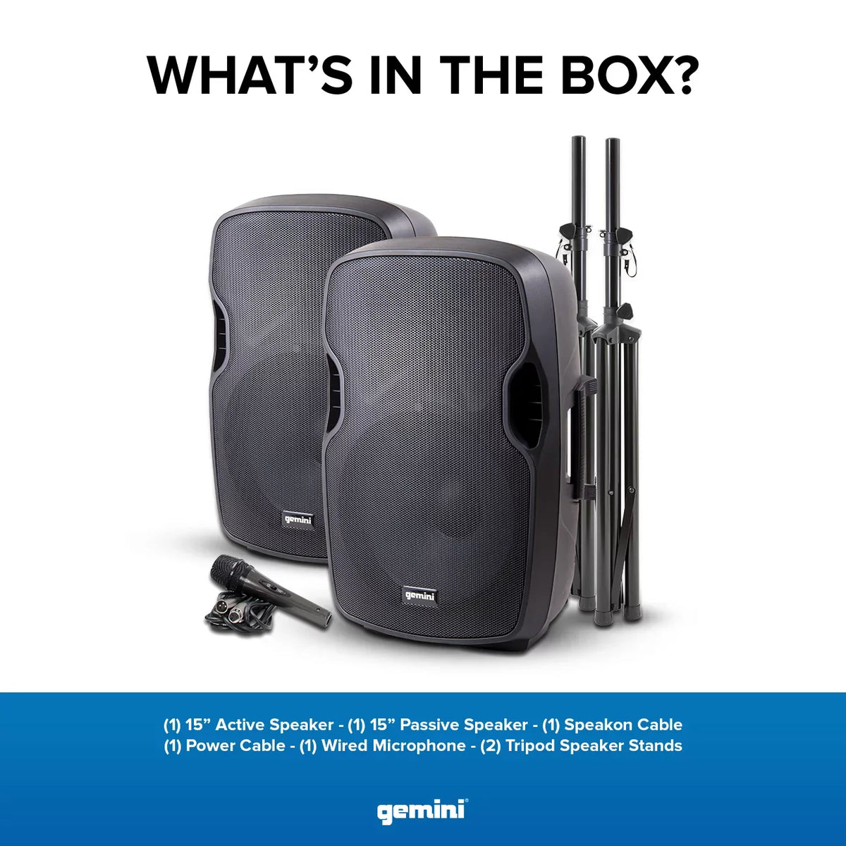 Gemini -SYS15 Complete Dual Speaker  Package