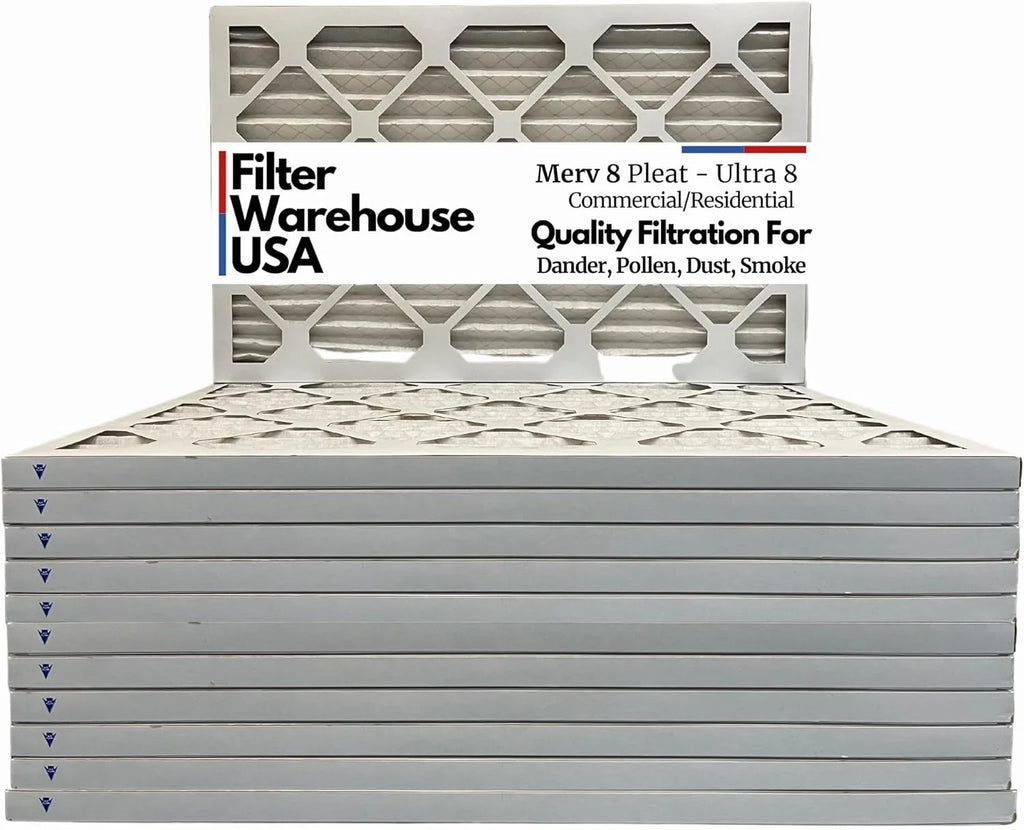 Ultra8 By 18X24x1 Merv 8, Pleated  Furnace Air Filters (12 Pack)