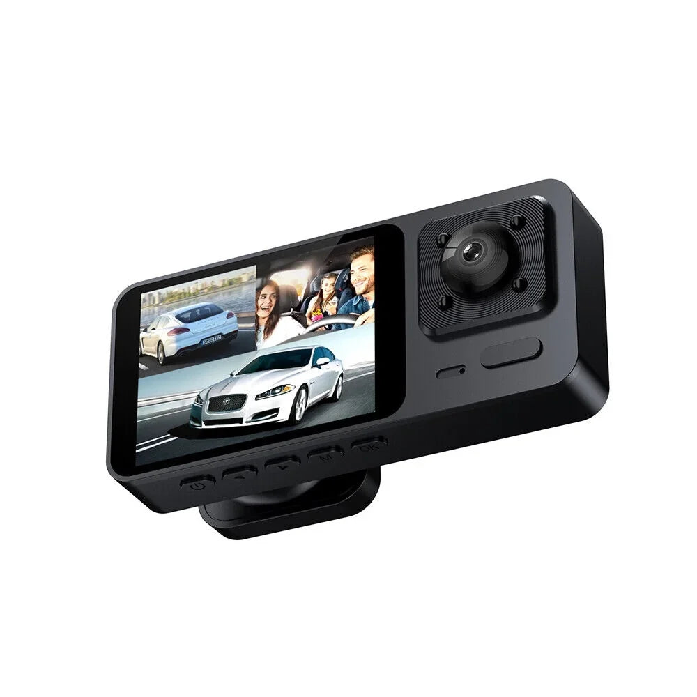 G·  Dual Lens Car Dash Cam Front/Rear/Inside Video Recorder Camera G-sensor