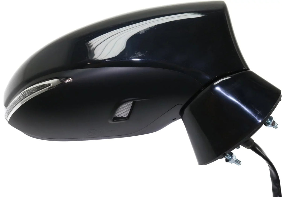 Mirror Compatible With 2014-2017 Lexus CT200h Right Passenger Side Heated In-housing Signal Light Textured Black Kool-Vue