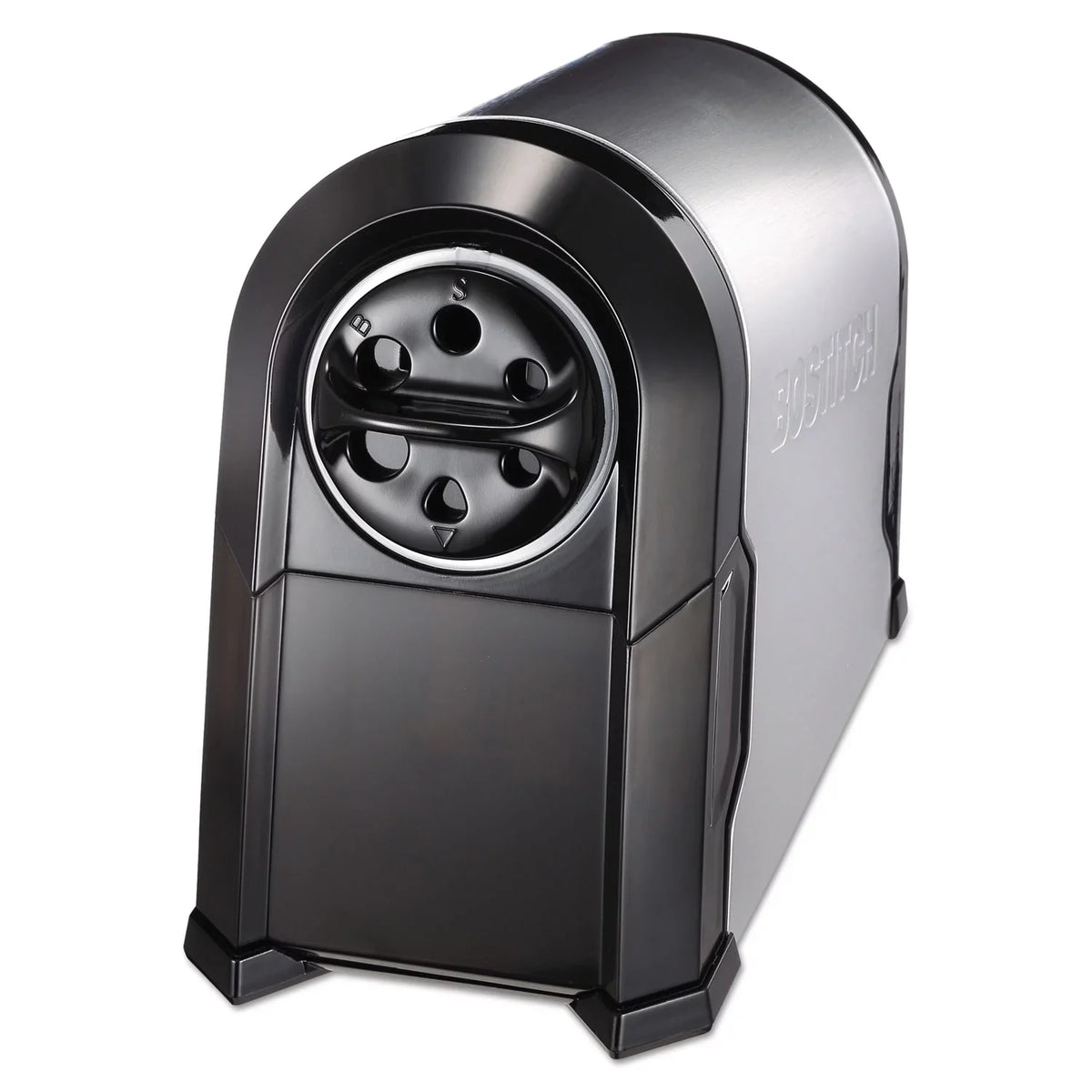 Stanley Bostitch Super Pro Glow Commercial Electric Pencil Sharpener, Ac-powered, 6.13" X 10.63" X 9", Black/silver