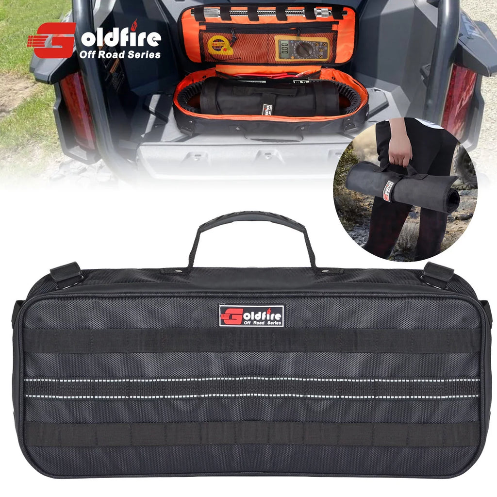 Universal Travel Tool Storage Kit Storage Bag with Portable Tool Roll Organizer Wrench Tool Pouch for   Car Truck