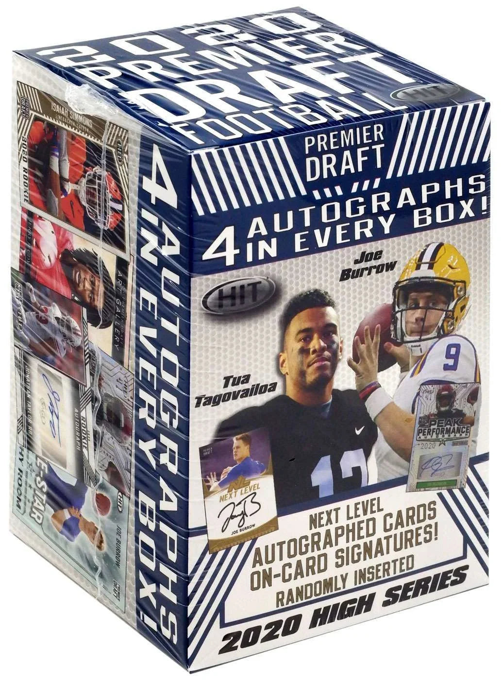 2020 Sage Hit Premier  Draft  Series Factory Sealed Blaster Box with 4 Guaranteed Autographed Cards per Box