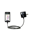 Gomadic Intelligent Compact  Home Wall Charger suitable for the Nokia Lumia 530 - High output power with a convenient, foldable plug design - Uses T