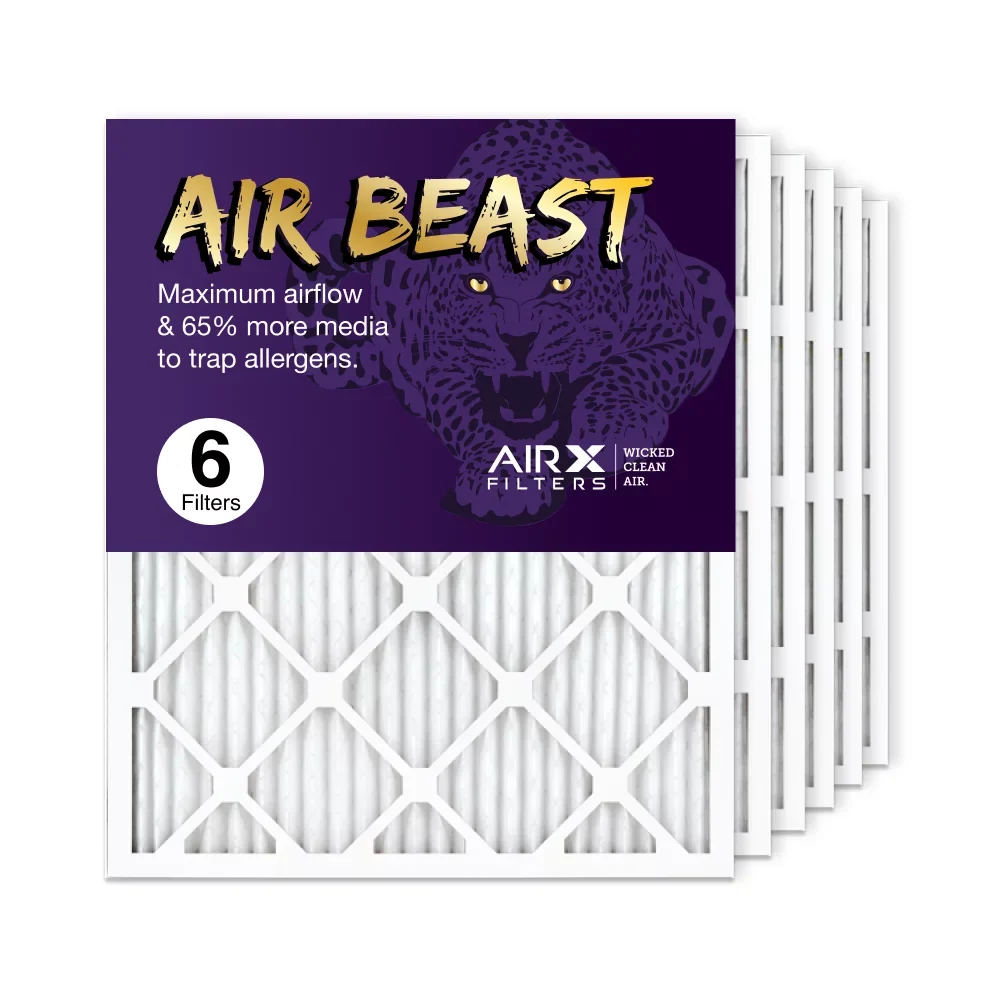 AIRx Filters 20x25x1 Air Filter  11 Pleated   Furnace Air Filter, Air Beast 6-Pack Made in the