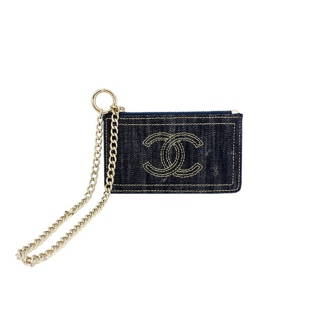 Pre-Owned  Chanel sparkling chain pouch coin case (Good)