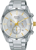 PT3841,Men's Chronograph,Stainless Steel case,bracelet,100m