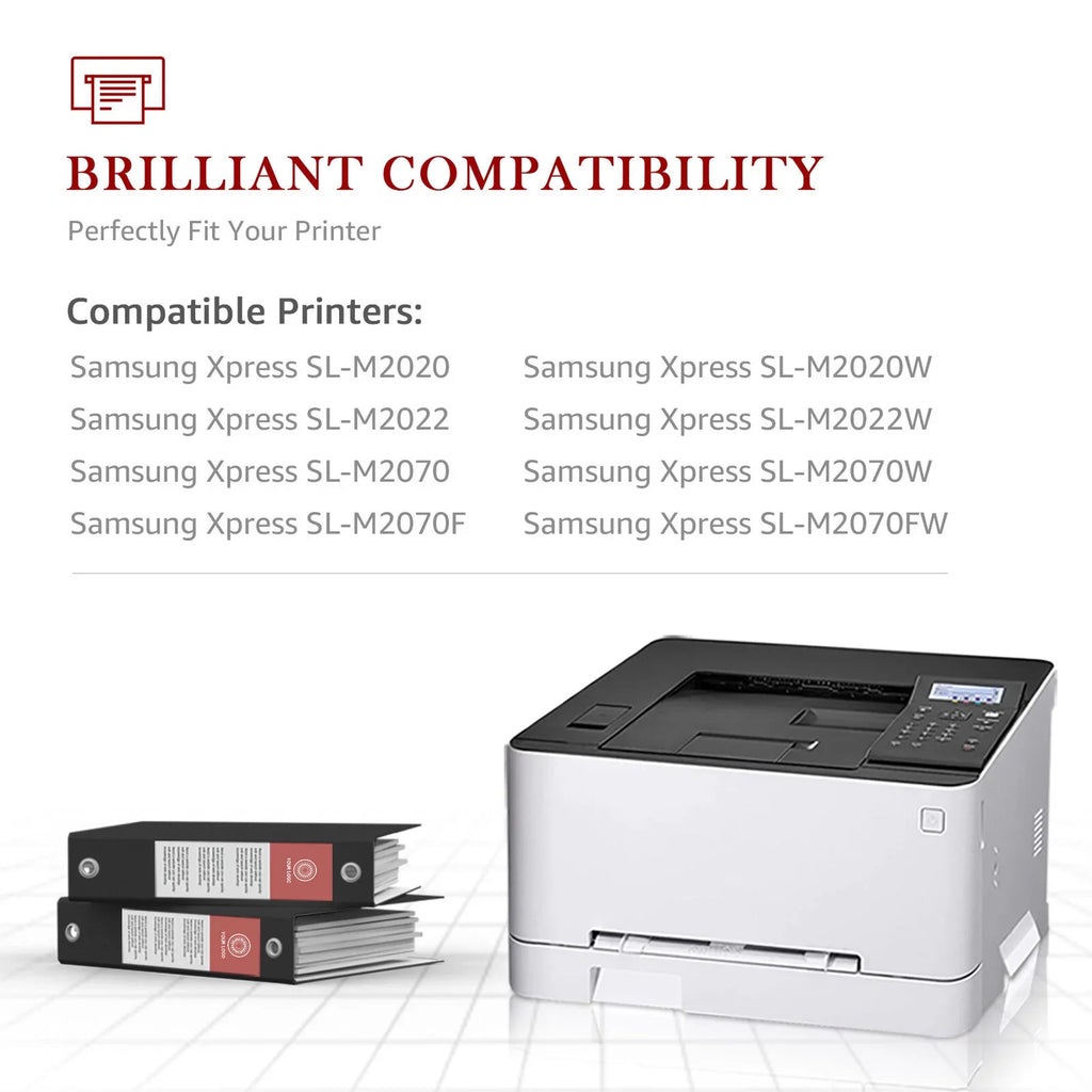 4-Pack -D111S Compatible Toner Cartridge for Samsung -D111S 111S High Yield Xpress SLM2020W M2022W M2070FW M2024 M2026W Printer (Black)