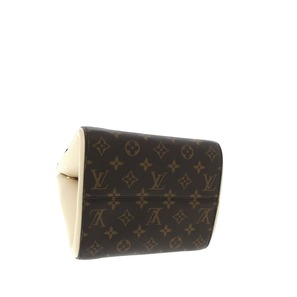 Pre-Owned Authenticated Louis Vuitton Monogram Fold Tote  Canvas Brown Satchel Unisex (Good)