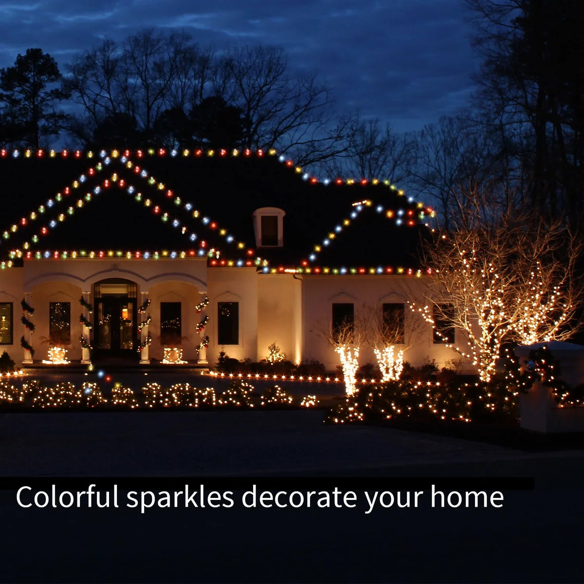 Eva's Light C9 Christmas Lights Outdoor, 23ft 20 Bulbs Color Changing  String Lights Waterproof