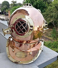 NauticalMart  Navy Brass N Copper Divers Diving Helmet Antique Vintage Gift