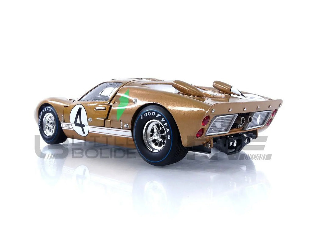 Shelby Collectibles SC414 1966 Ford -40  2 Gold No.4 1-18 Diecast Car Model