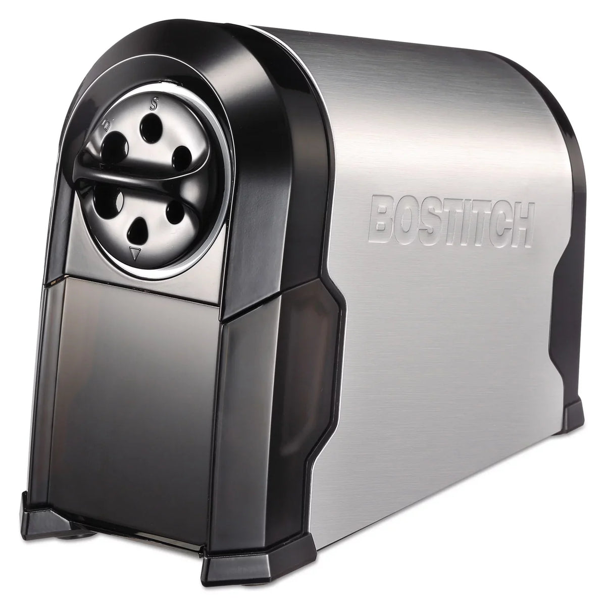 Stanley Bostitch Super Pro Glow Commercial Electric Pencil Sharpener, Ac-powered, 6.13" X 10.63" X 9", Black/silver
