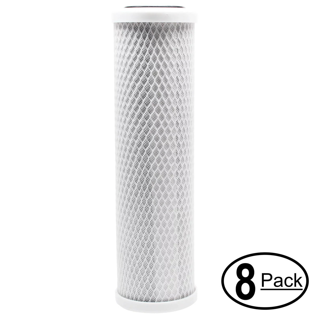 8-Pack Replacement for Captive Purity CP1131 Activated Carbon Block Filter - Universal 10 inch Filter for Captive Purity 35  Deluxe  Filter System - Denali Pure Brand