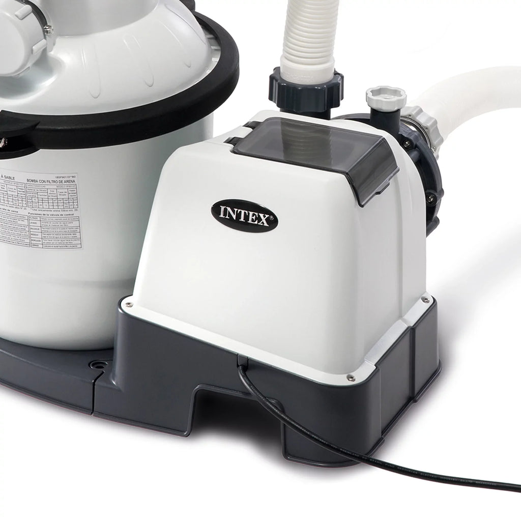 Intex10 inch Krystal Clear Sand Filter Pool Pump, 1500 Gph Motor 1200  System Flow Rate with , 110-120 V
