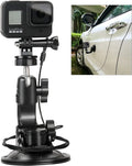 Suction Cup Car Mount Stand Tripod Adapter with Safety Tether Outdoor Indoor for Gopro Hero Session 9 8 7 6 5 4 3+ 3 2