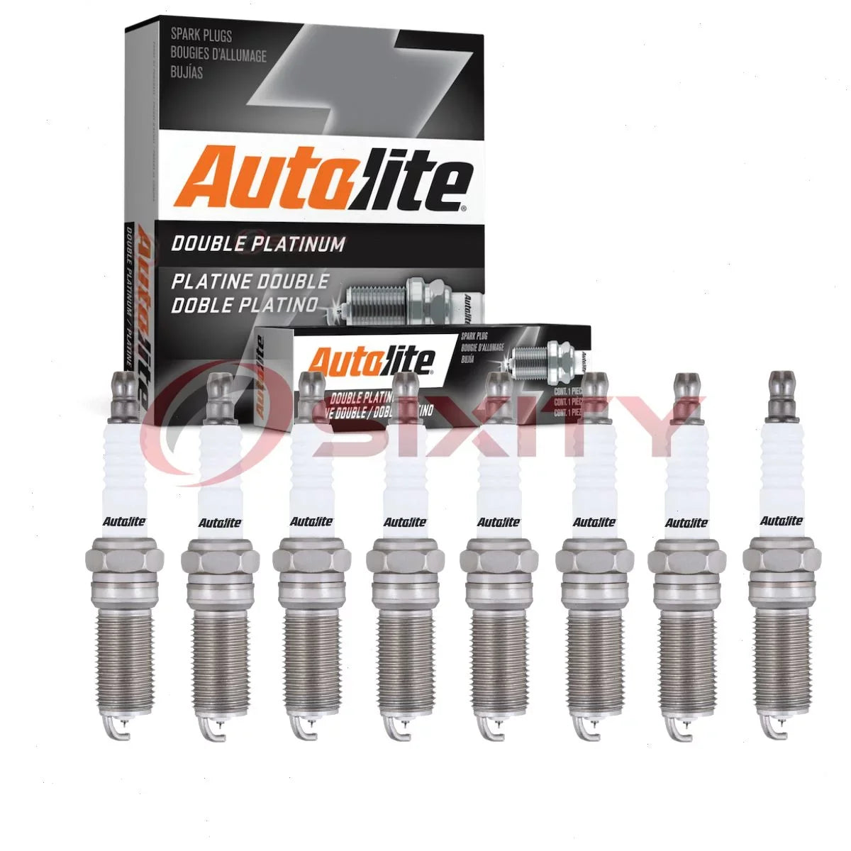 8 pc Autolite APP5863 Double Platinum Spark Plugs for 41-125 88901025 SP512A Ignition Wire Secondary Fits select: 2012-2018  , 2012-2021