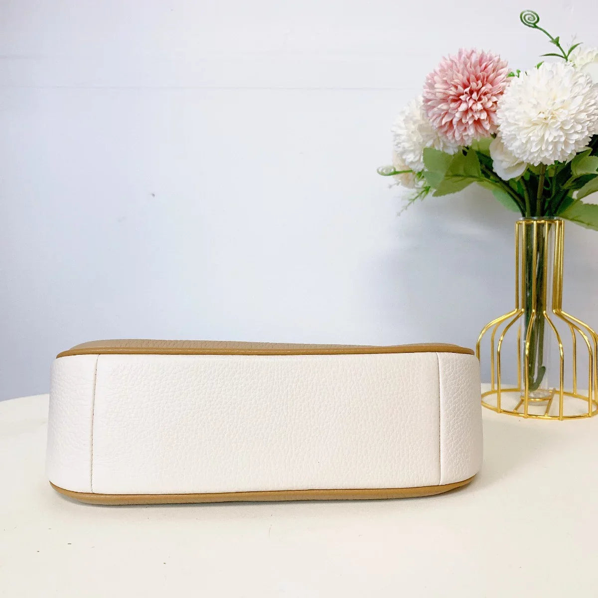 Coach CA173 Teri Shoulder Bag In Colorblock  Silver Sandy Beige Multi