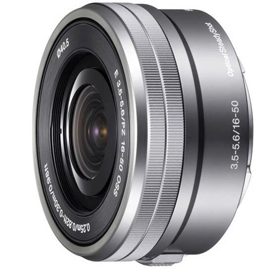 Sony -E10 Mirrorless Alpha -C Vlog Camera 2 Lens Kit 16-50mm + 55-210mm -E10L/W White Bundle with Deco Gear Case + Filter Set + Wide Angle & Telephoto Lenses + Extra Battery & Accessories