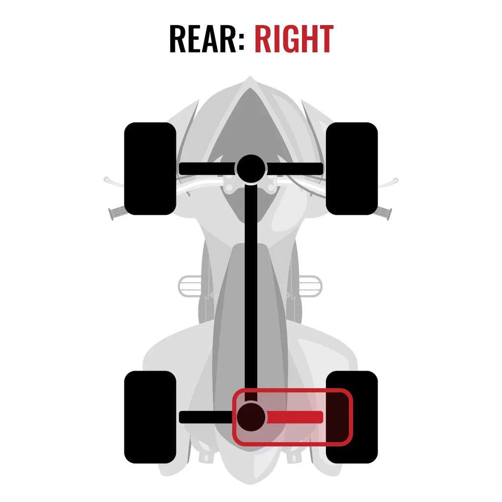 Sixity  Rear Right Axle compatible with Can-Am Outlander 800R 2015 -  4X4