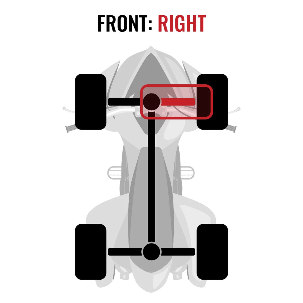Sixity  Front Right Axle compatible with Can-Am Commander 1000 2015 -    -P 4X4
