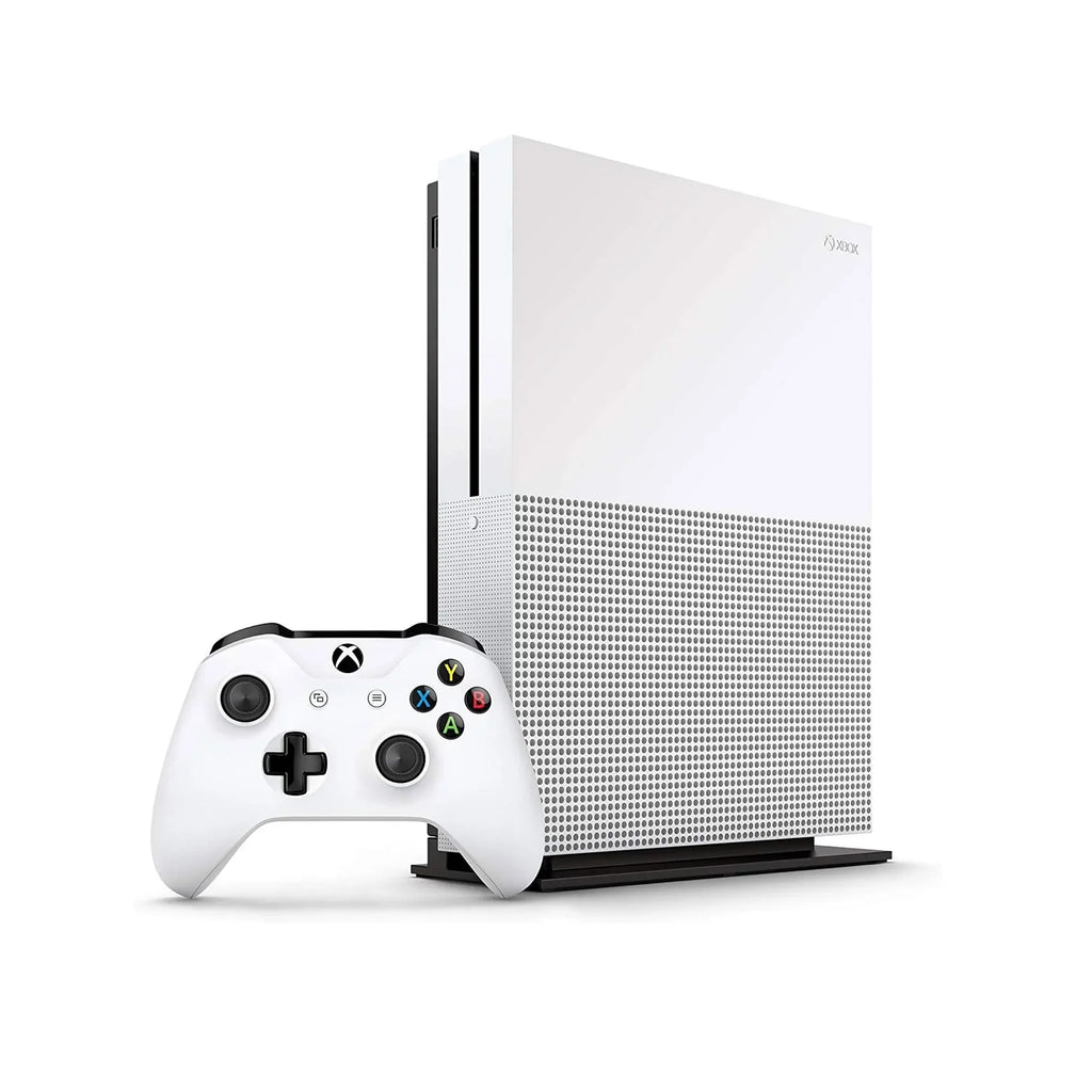 Microsoft Xbox One S 1TB with 2 Controller, 4K Ultra  White with   Cleaning Kit  Bundle Like New