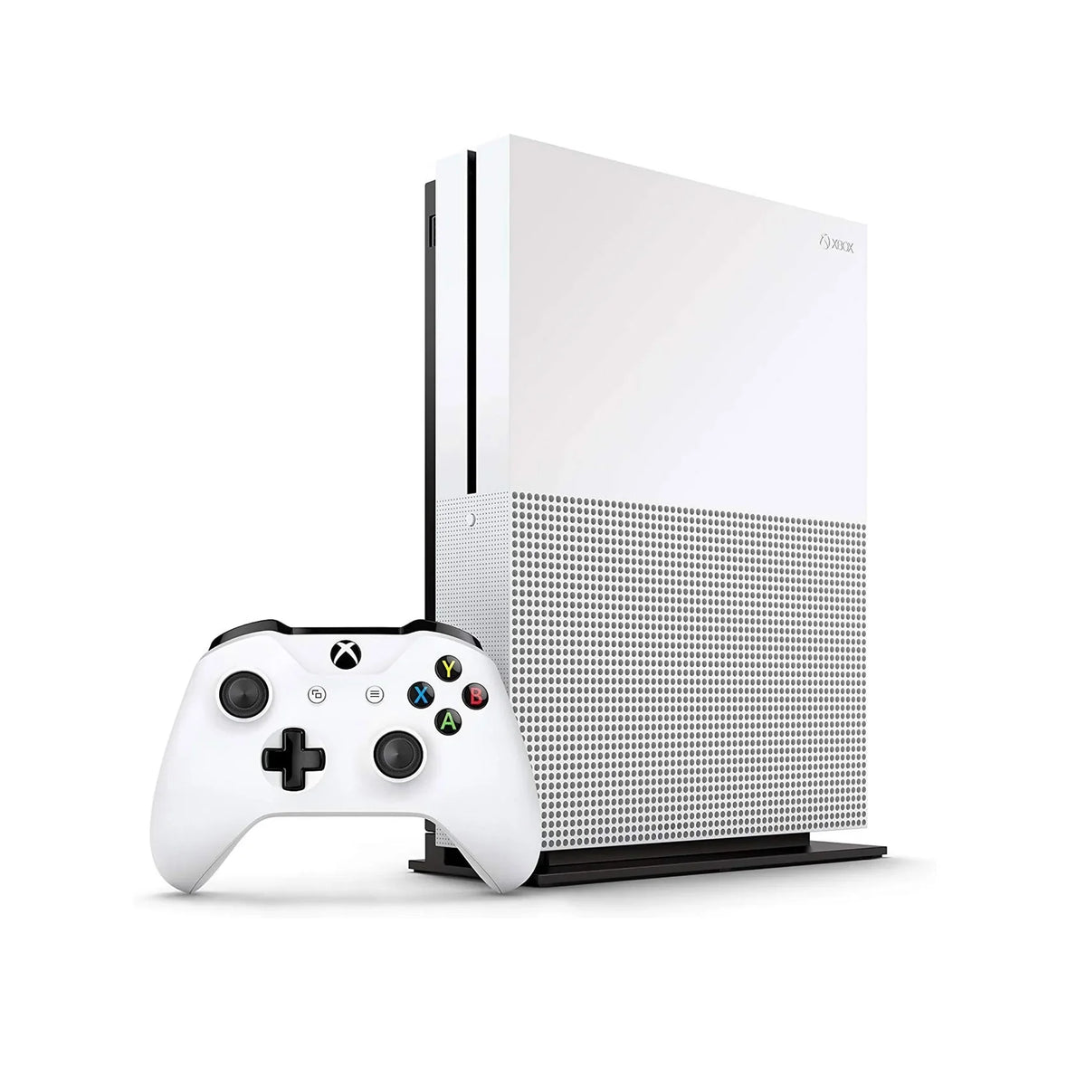Microsoft Xbox One S 1TB with 2 Controller, 4K Ultra  White with   Cleaning Kit  Bundle Like New