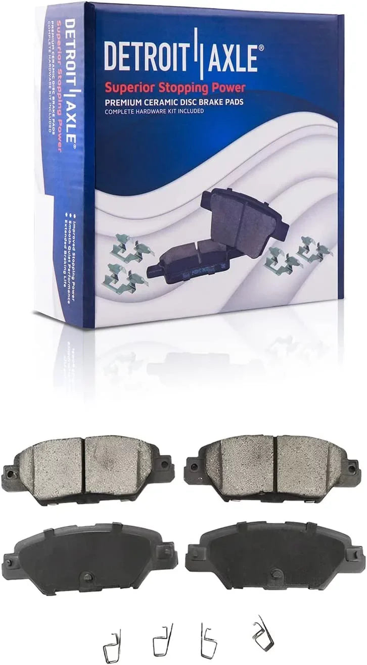 Detroit Axle -  Brake Kit for 2016-2021 Mazda -5 Disc Brake Rotors and Ceramic Brakes Pads 2017 2018 2019 2020 Replacement