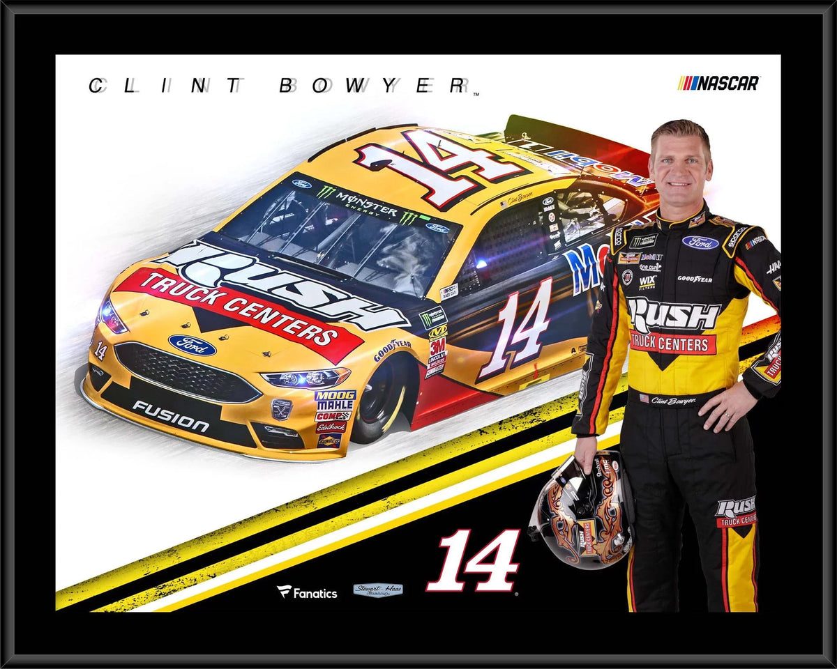 Clint Bowyer 12" x 15" 2018  Sublimated Plaque