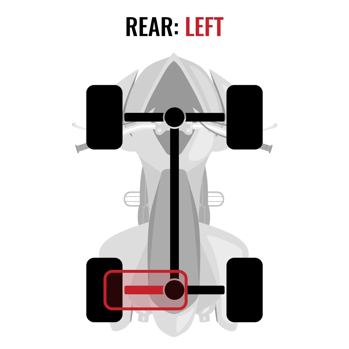 Sixity  Rear Left Axle compatible with Can-Am Outlander  1000 2015 -   4X4
