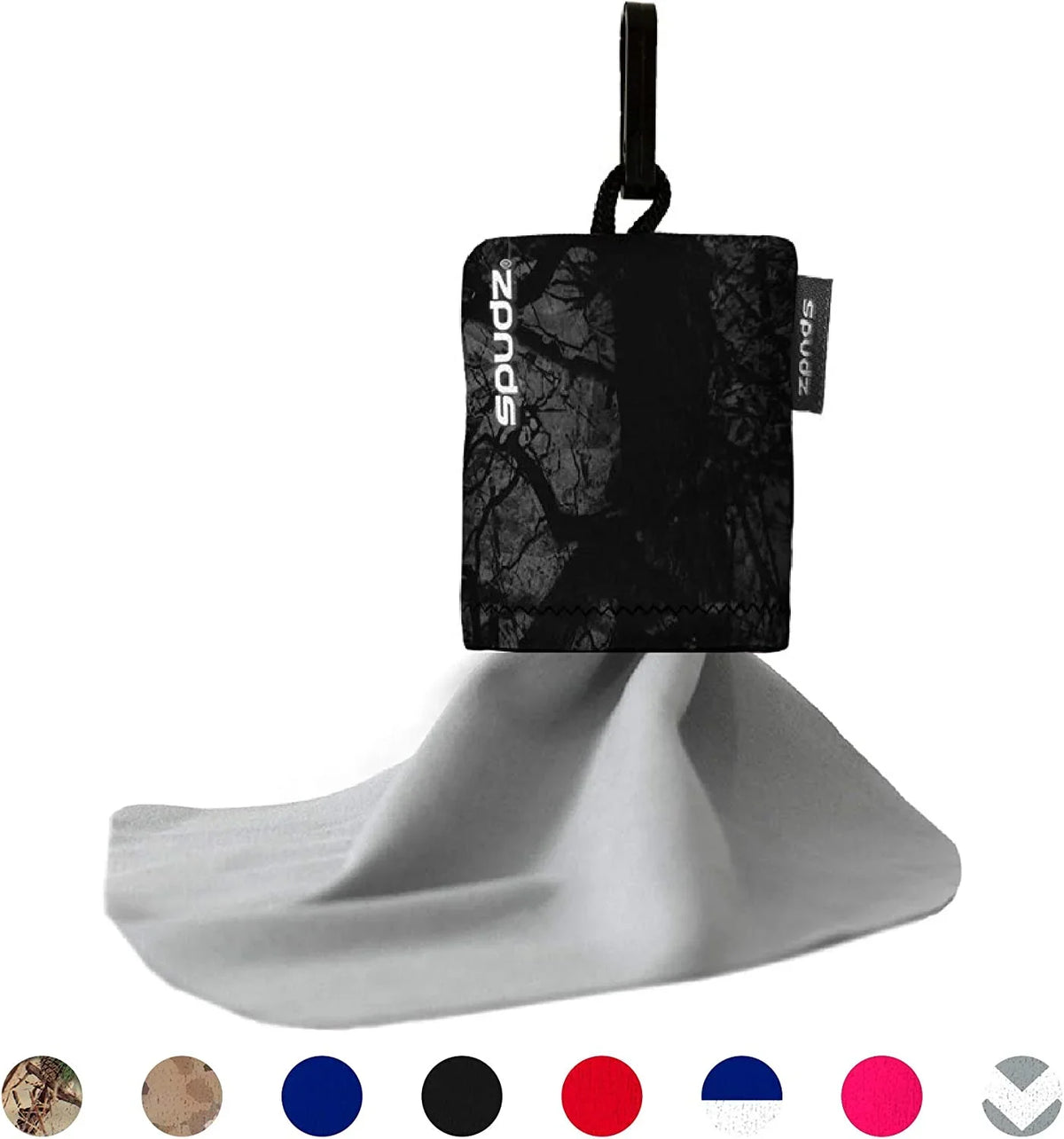 Classic | Microfiber Cloth Screen Cleaner and Lens Cleaner | Open Bottom | Stealth Shadow| 10 x 10 Inches