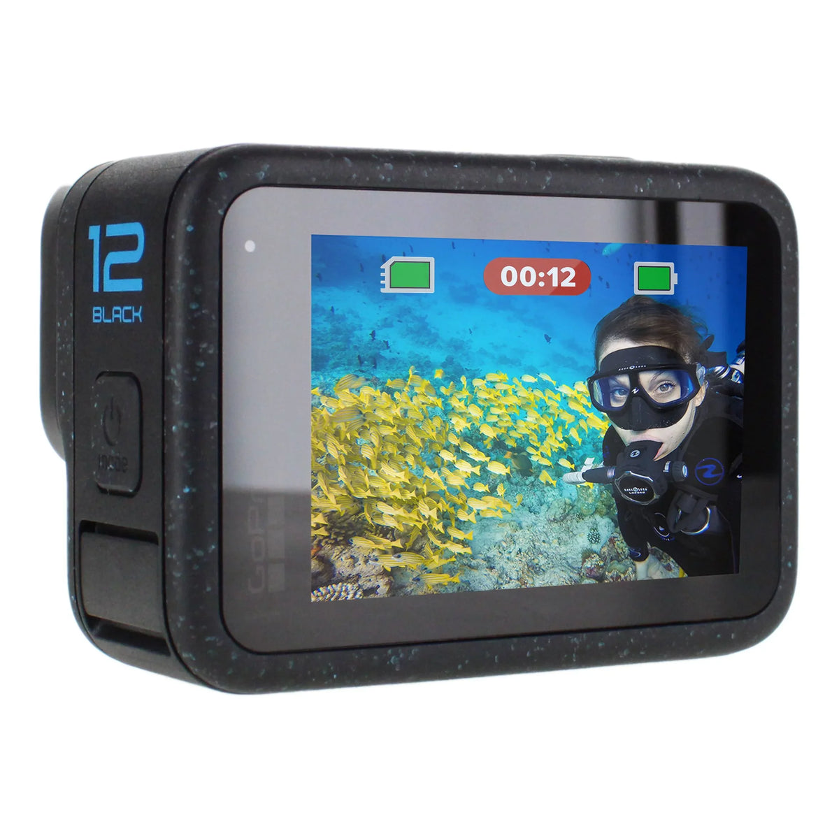GoPro HERO12 Black - Waterproof Action Camera with 5.3K60 Ultra  Video, 27MP Photos, , 1/1.9" Image Sensor, Live Streaming, Webcam, Stabilization(Open Box)