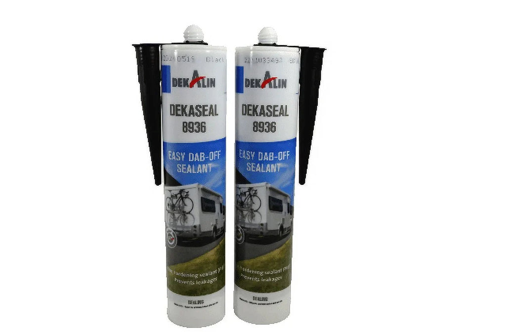 Dekaseal 8936 2 Pack 310ml Cartridge Plastic-Elastic Black Sealant / Adhesive