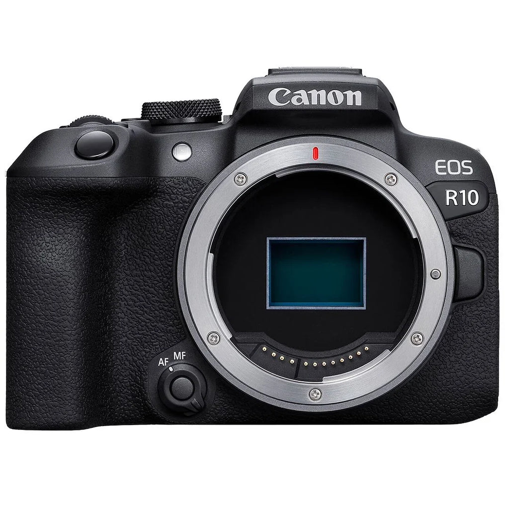 Canon  R10 Mirrorless Camera (Body Only) with SanDisk 32GB Memory Card + Case + Tripod +  Premium Accessory Bundle