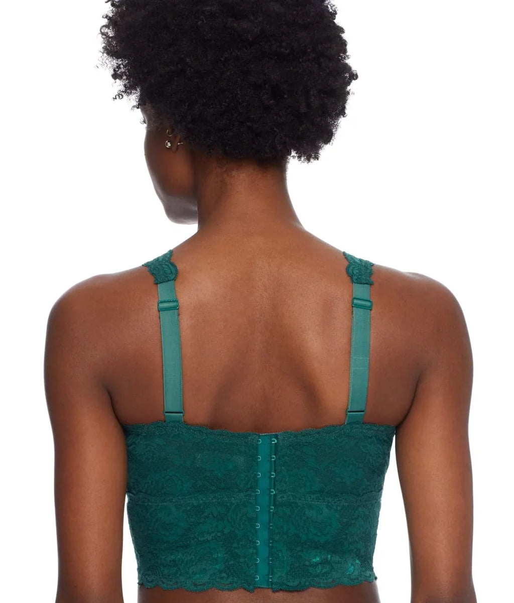 Congo Never Say Never Curvy Plungie Longline Bralette,  Large,