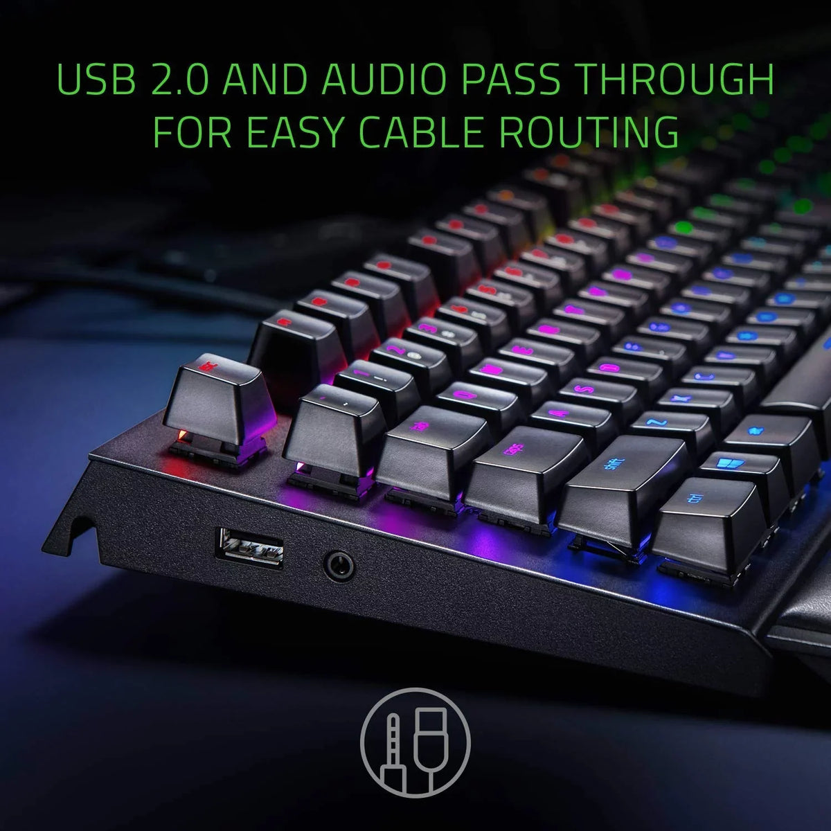 Razer BlackWidow Elite: Esports Gaming Keyboard - Multi-Function Digital Dial with Dedicated Media Controls - Ergonomic Wrist Rest - Razer Orange Mechanical Switches (Tactile and Silent)