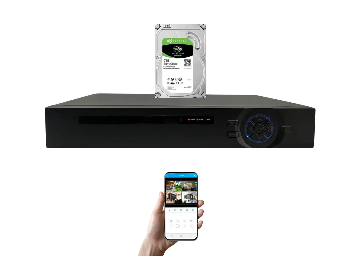 Evertech 16 Channel    Analog  High Definition Security Camera Digital Video Recorder 2TB Hard Drive