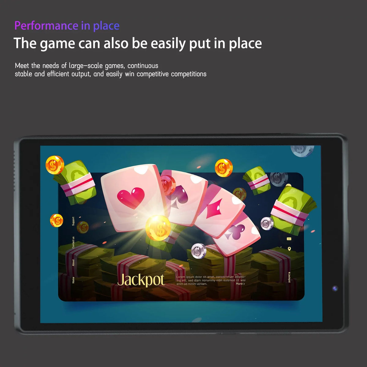 Tablet 8 in Tab , Android 11 Tablets, Quad-Core 2GB  32GB  WiFi  8 Inch  Display 4300mAh Tablets. (Black)