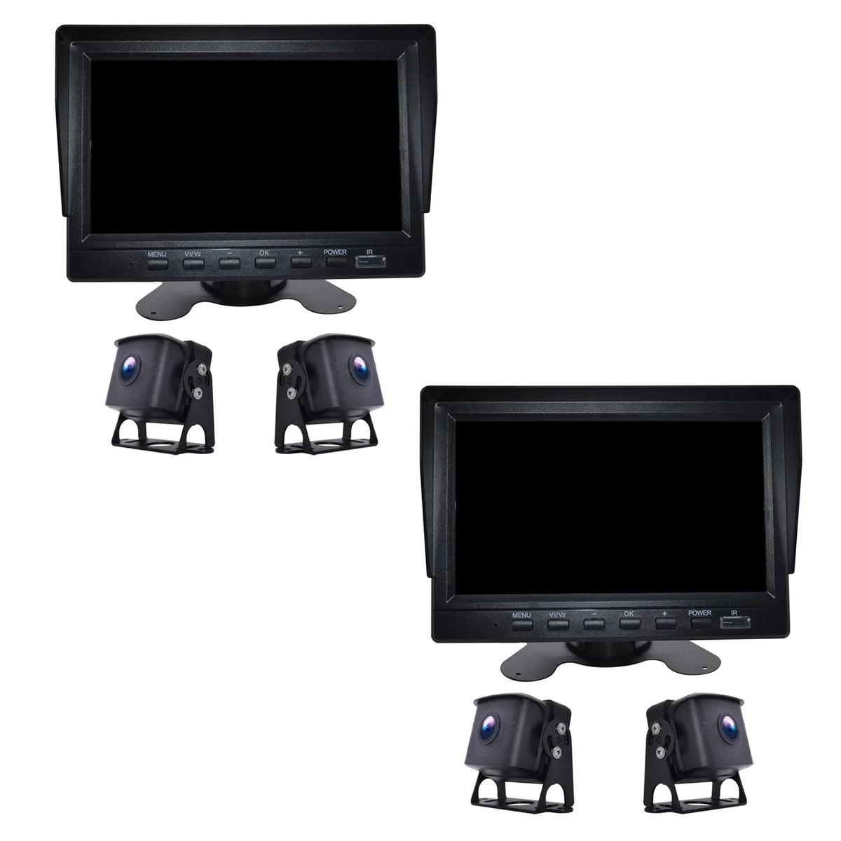 7" Monitor  Driving Video Recorder with  for  Truck Bus+2 Backup Camera