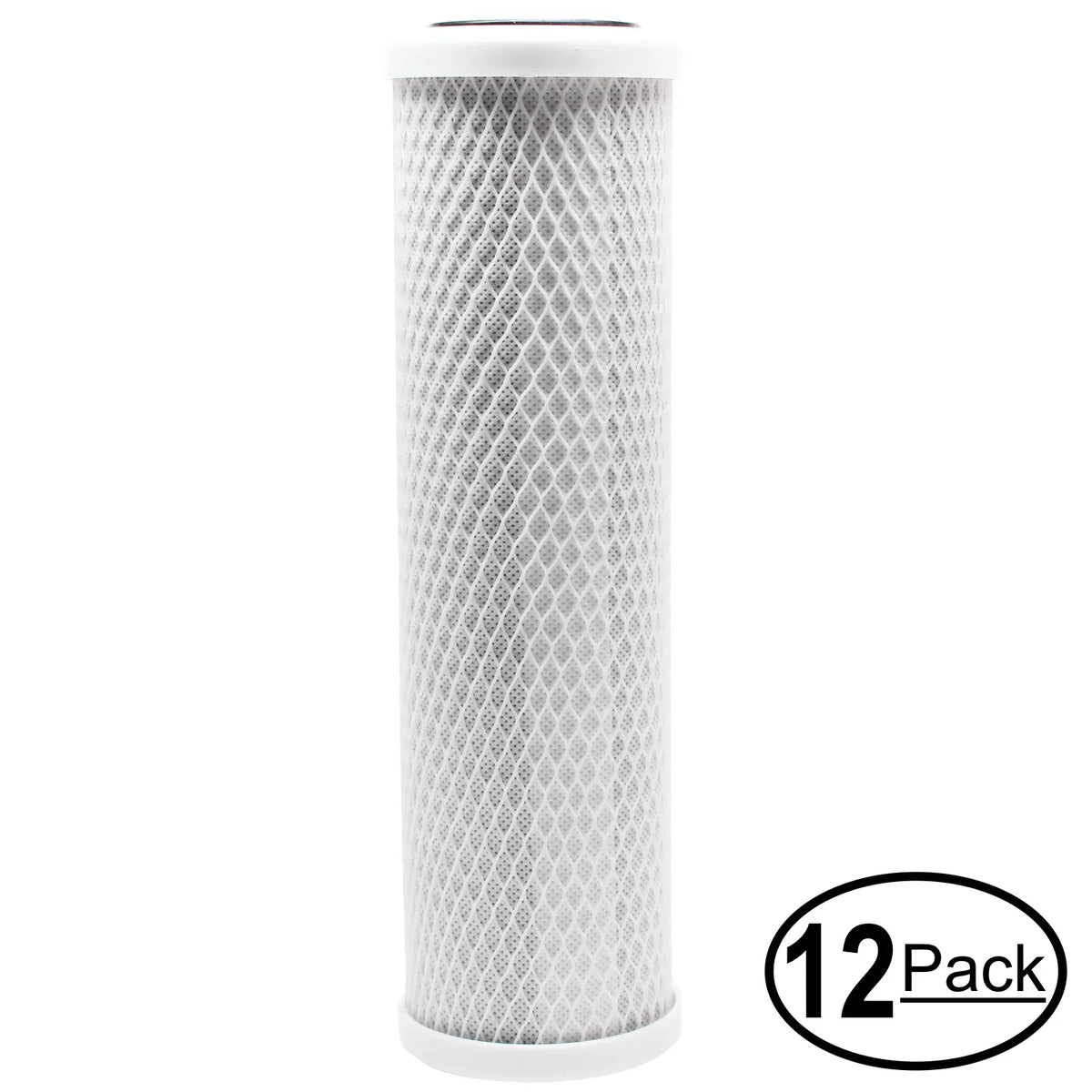12-Pack Replacement for Marine Depot MD9111 Activated Carbon Block Filter - Universal 10 inch Filter for Marine Depot KleanWater Basic  System - Denali Pure Brand