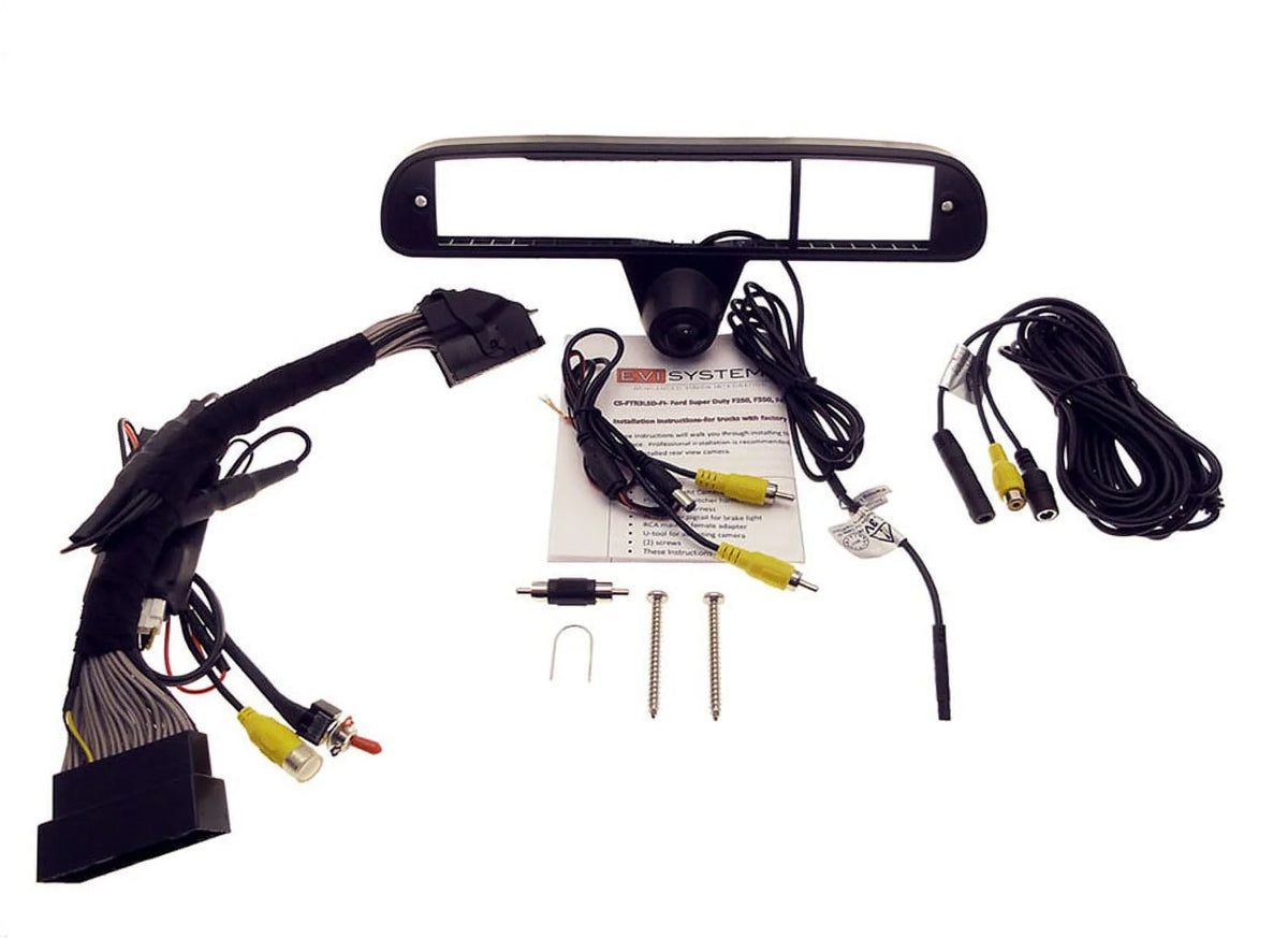 Fit 3rd Brake Light Camera Kit fits 2013-2016 Ford® Super Duty Trucks w Factory Camera and 8" Factory Display