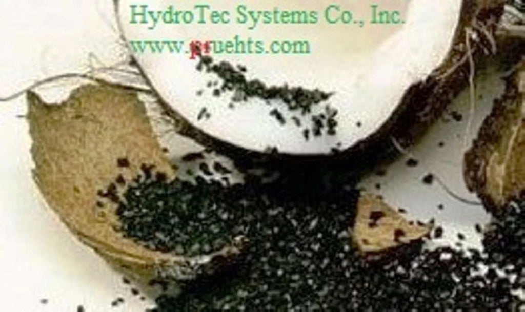 27.5 Lbs. (1 cubic foot) Pure Virgin Coconut Shell Bulk Activated Charcoal (Activated Carbon) Granules with a size range of 12 to 40 mesh. Iodine adsorption number is above 900