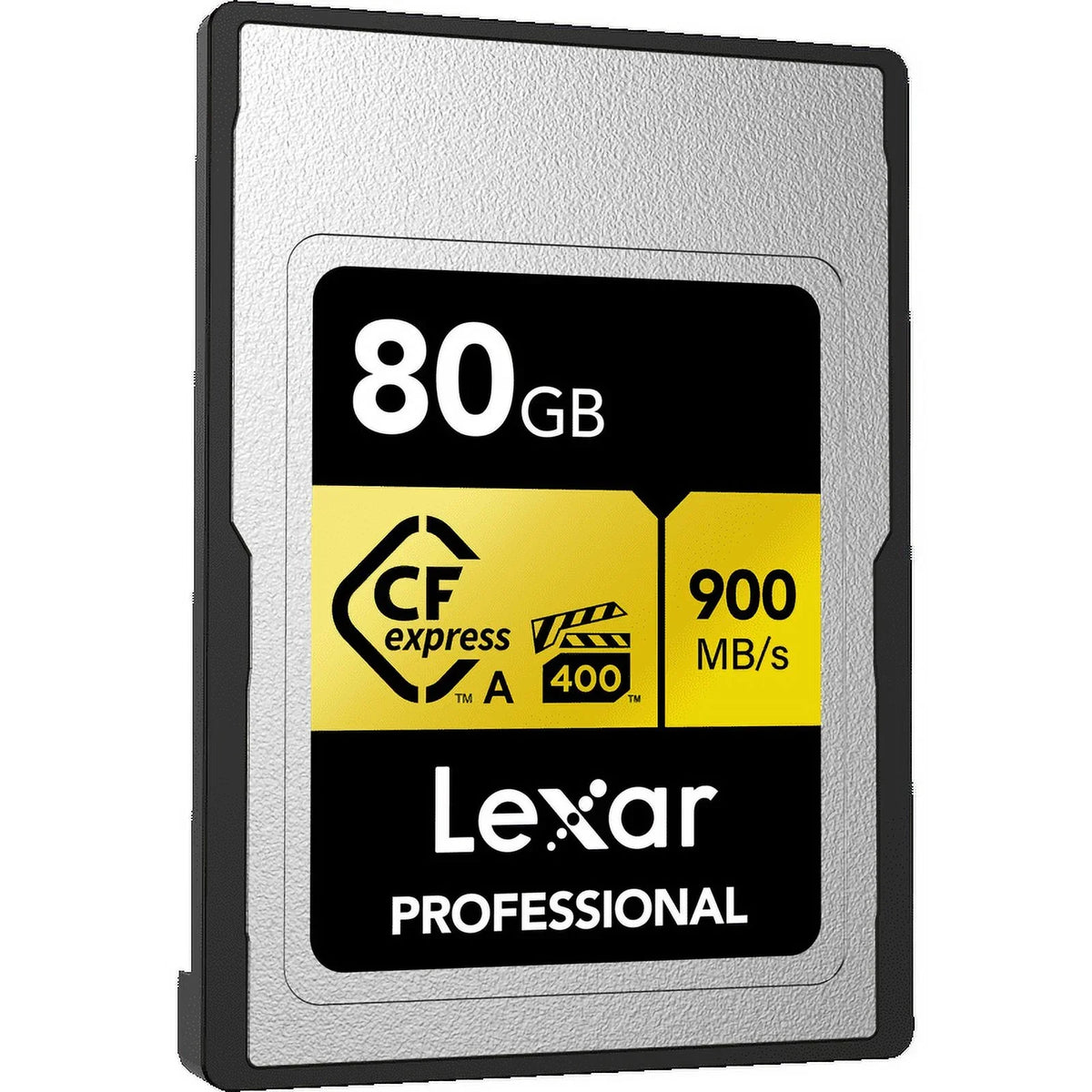 Lexar CFexpress Type A Pro Gold R900/W800 Memory Card, 80GB (2-Pack) Bundle with Lexar Professional CFexpress Type A/  3.2 Gen 2x2 Reader