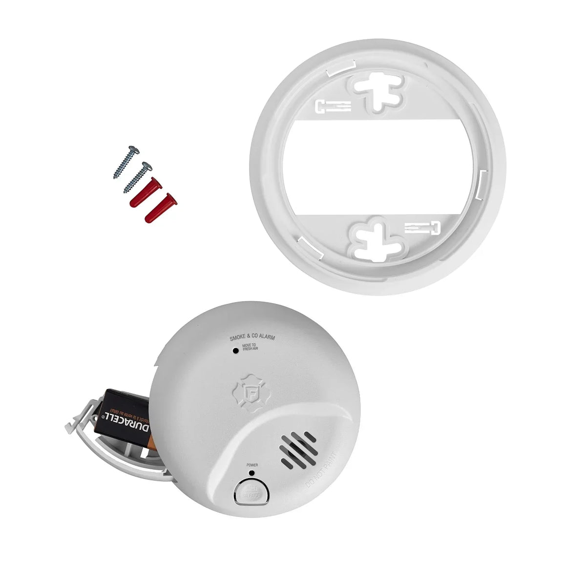Battery-Powered Ionization Smoke and Carbon Monoxide Detector