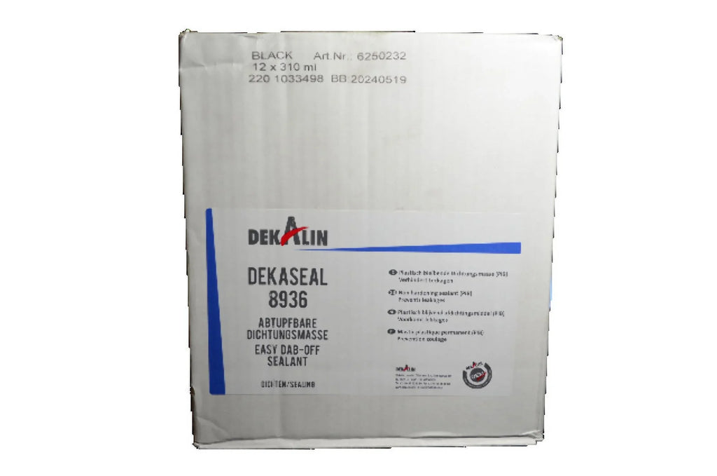 Dekaseal 8936 2 Pack 310ml Cartridge Plastic-Elastic Black Sealant / Adhesive