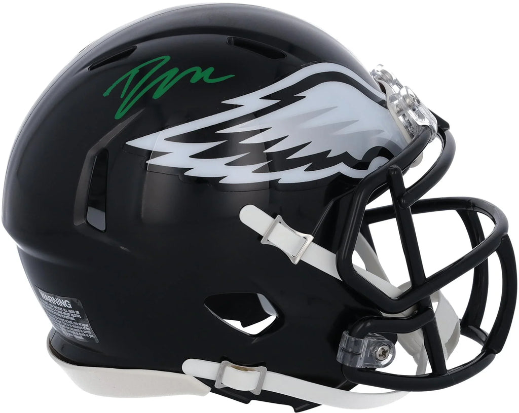 D'Andre Swift Philadelphia Eagles Autographed Riddell 2022 Alternate Speed Mini Helmet - Fanatics Authentic Certified
