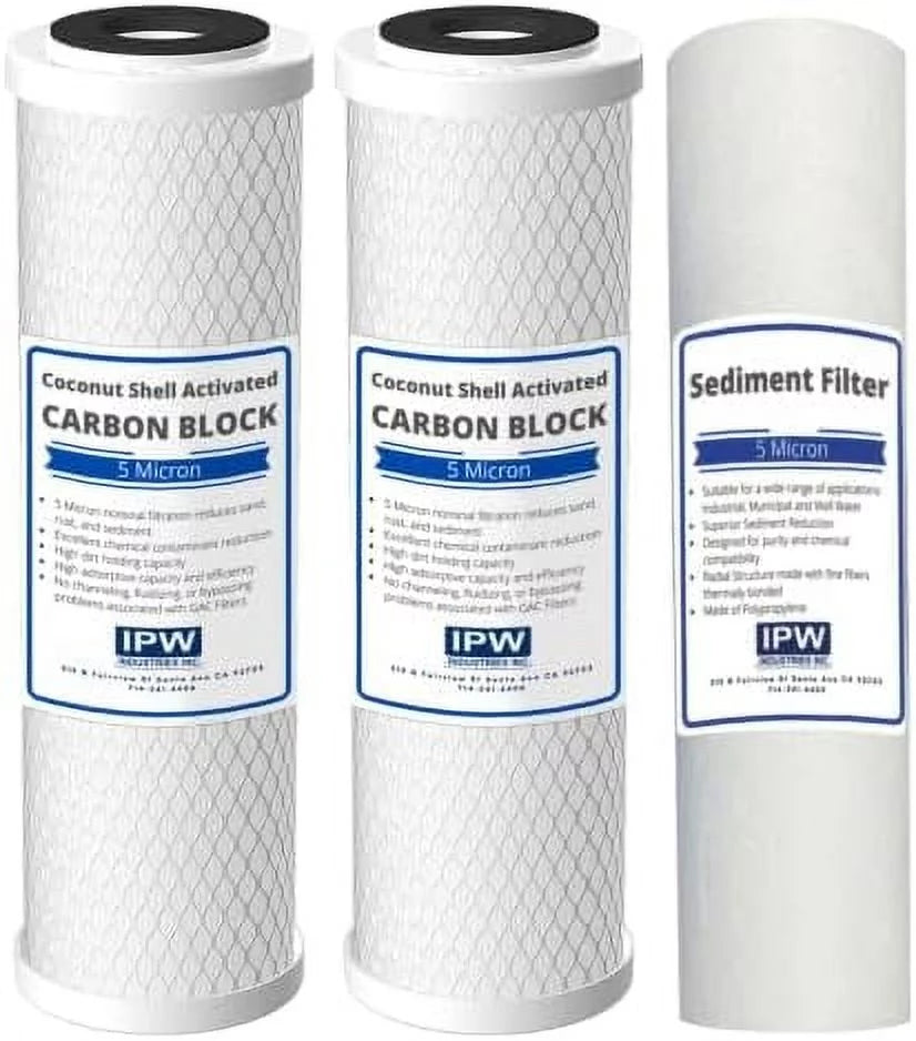 Compatible -    - Replacement Pre-Filter Set For  -45, -90, -PH90, -, -, -Hi, -1000 Reverse Osmosis Water Filter System Stage By