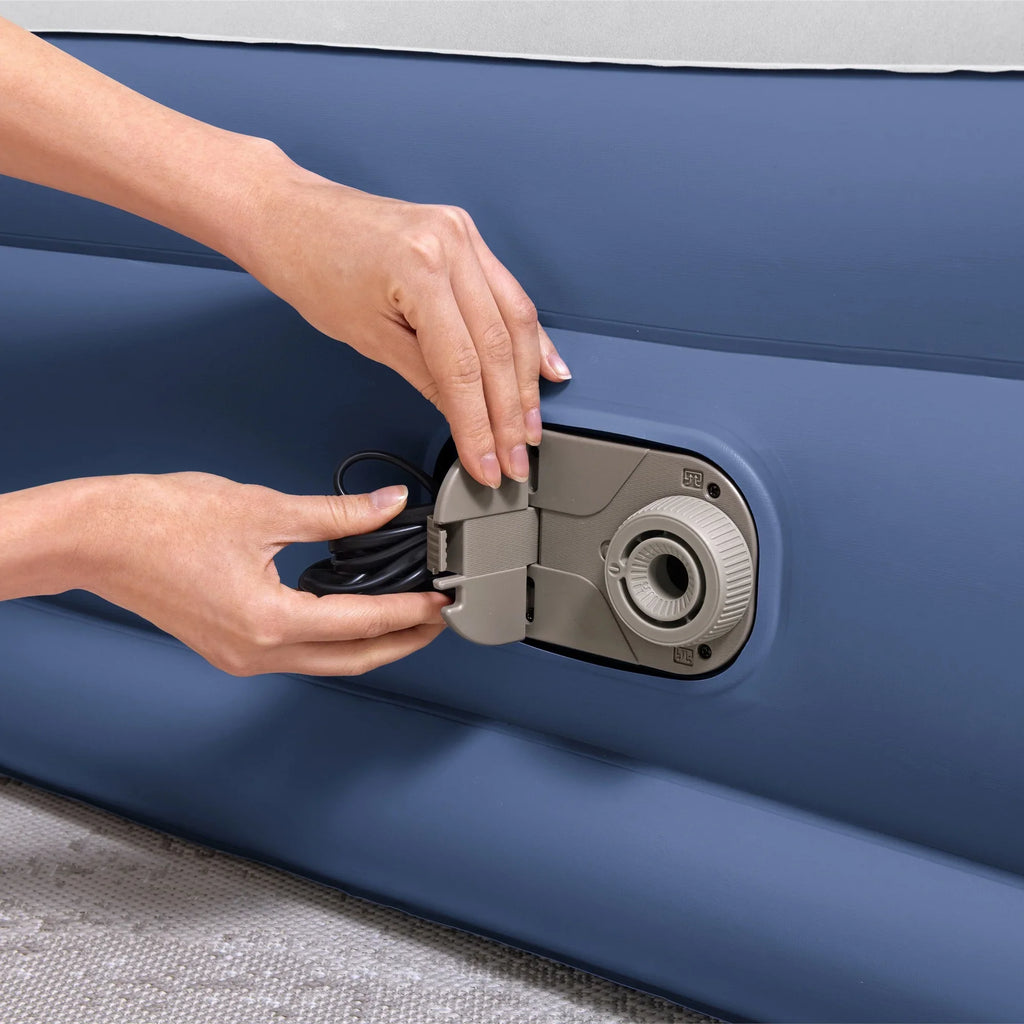 Bestway Tritech Air Mattress Queen 18” with Built-in  Pump and Antimicrobial Coating