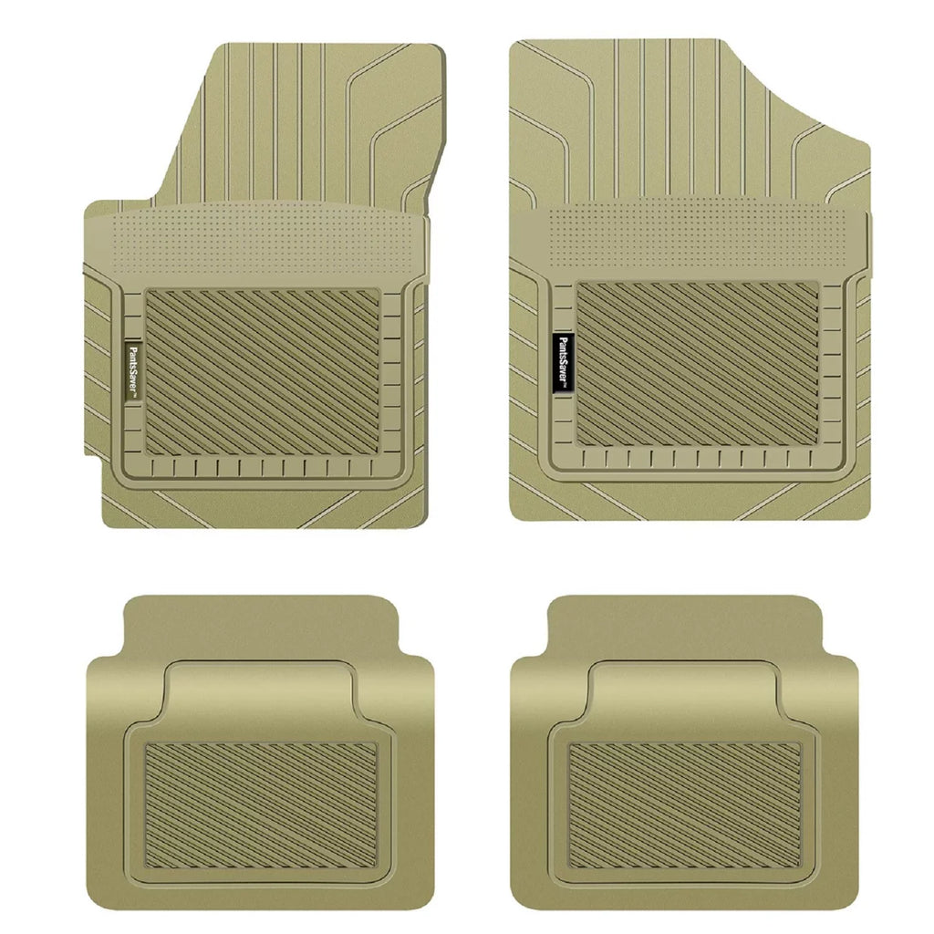 PantsSaver Custom Fit Floor Mats for Genesis GV70  2022-2023 All Weather Protection -4 Piece Set (Beige)