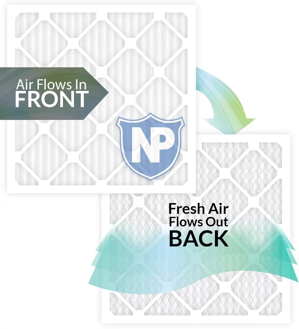 Nordic Pure 24x24x2 Pleated  13 Air Filters 3 Pack